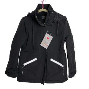 Hurley Flurry Snow Jacket Water and Wind Resistant Black NWT